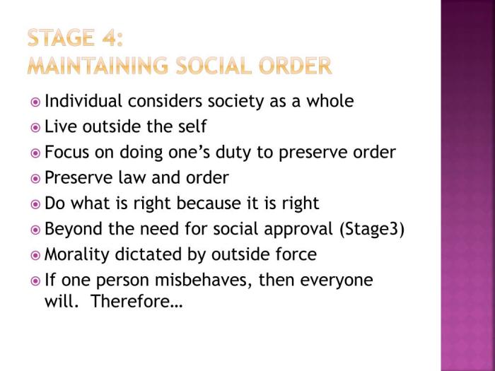 Order maintaining social theory moral development ppt powerpoint presentation stage